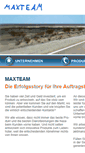 Mobile Screenshot of maxteam.de